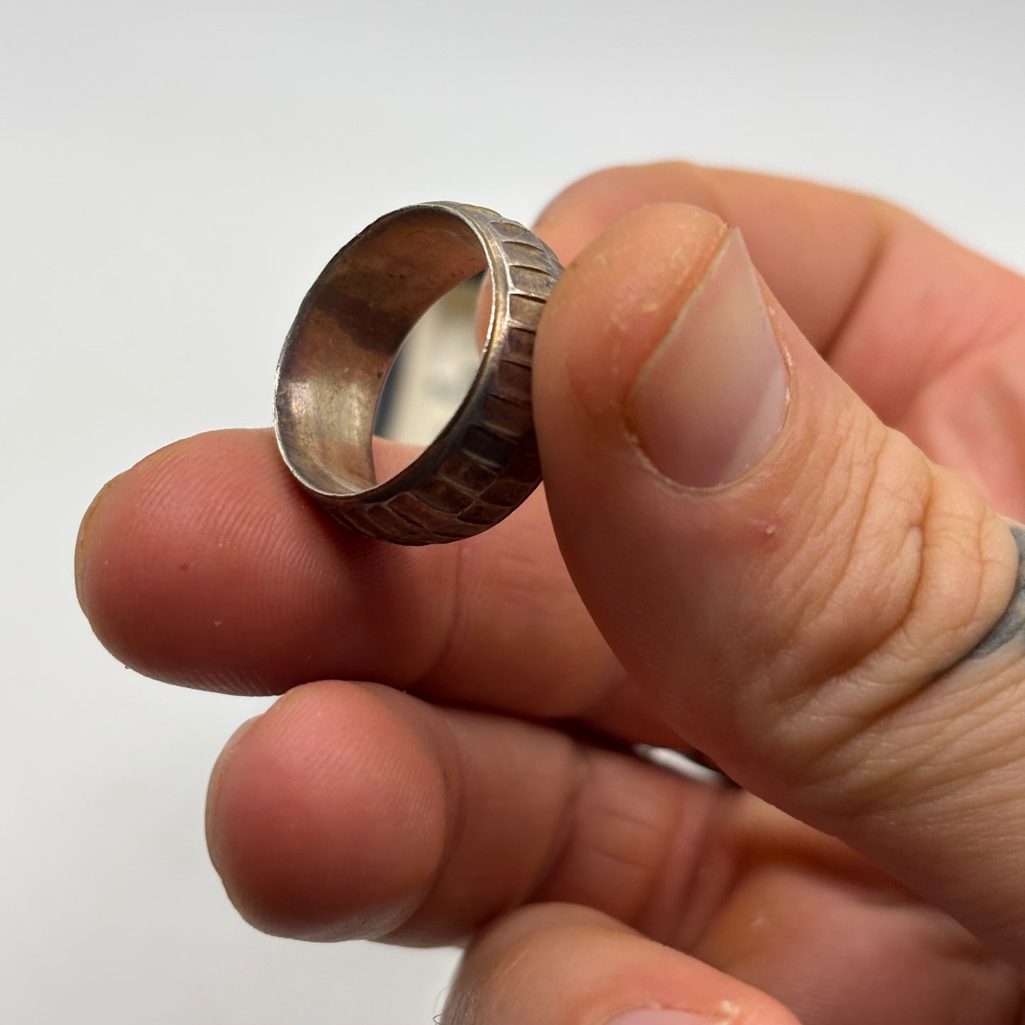 Silver Vintage Band Ring