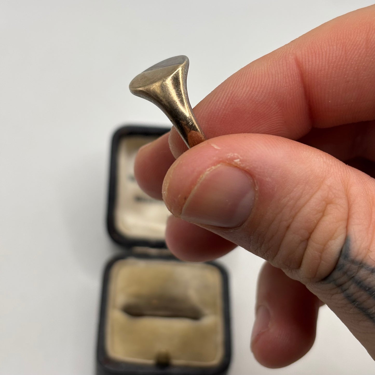 Silver Vintage Gold On Silver Ring (W)