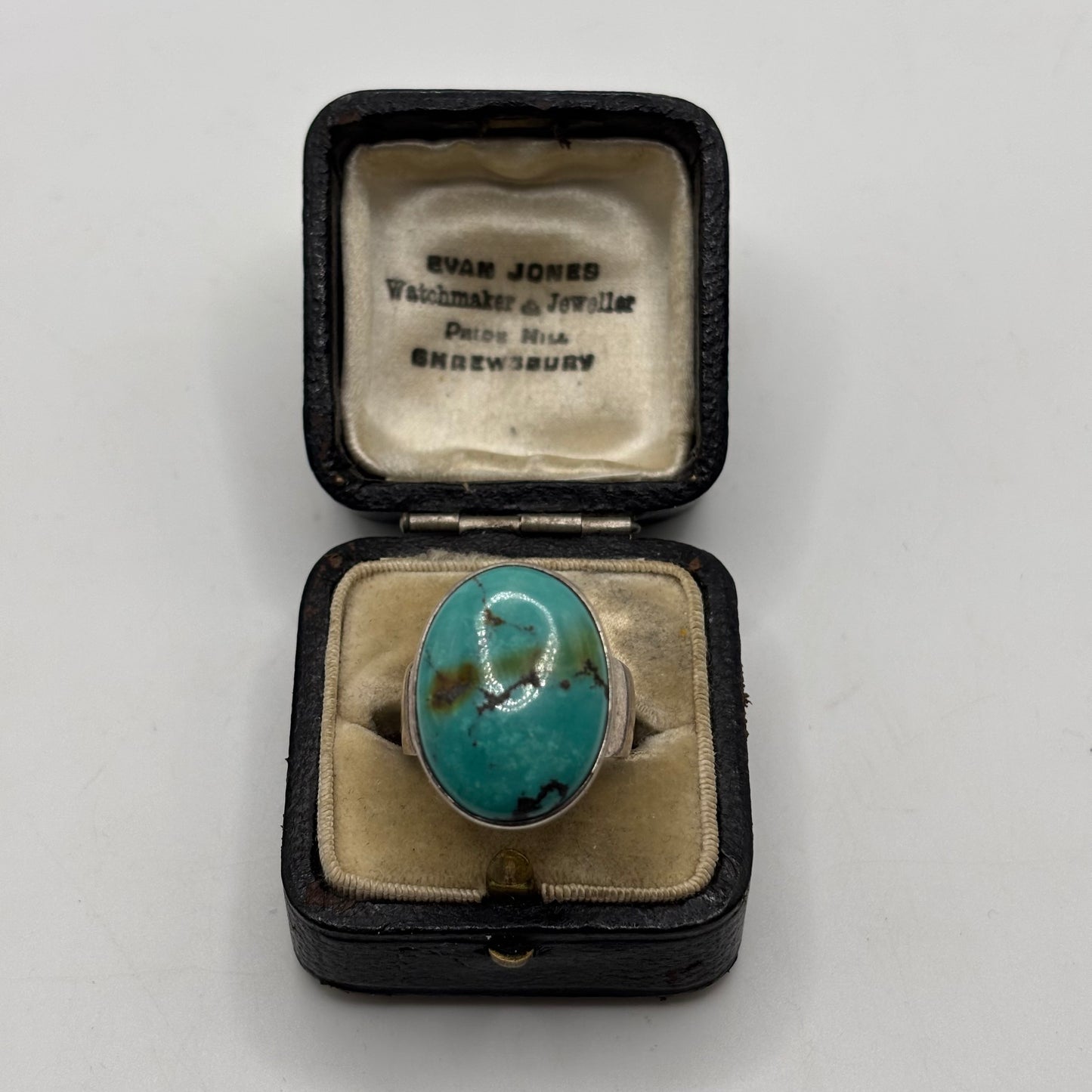 Silver Turquoise Chunky Ring (M)