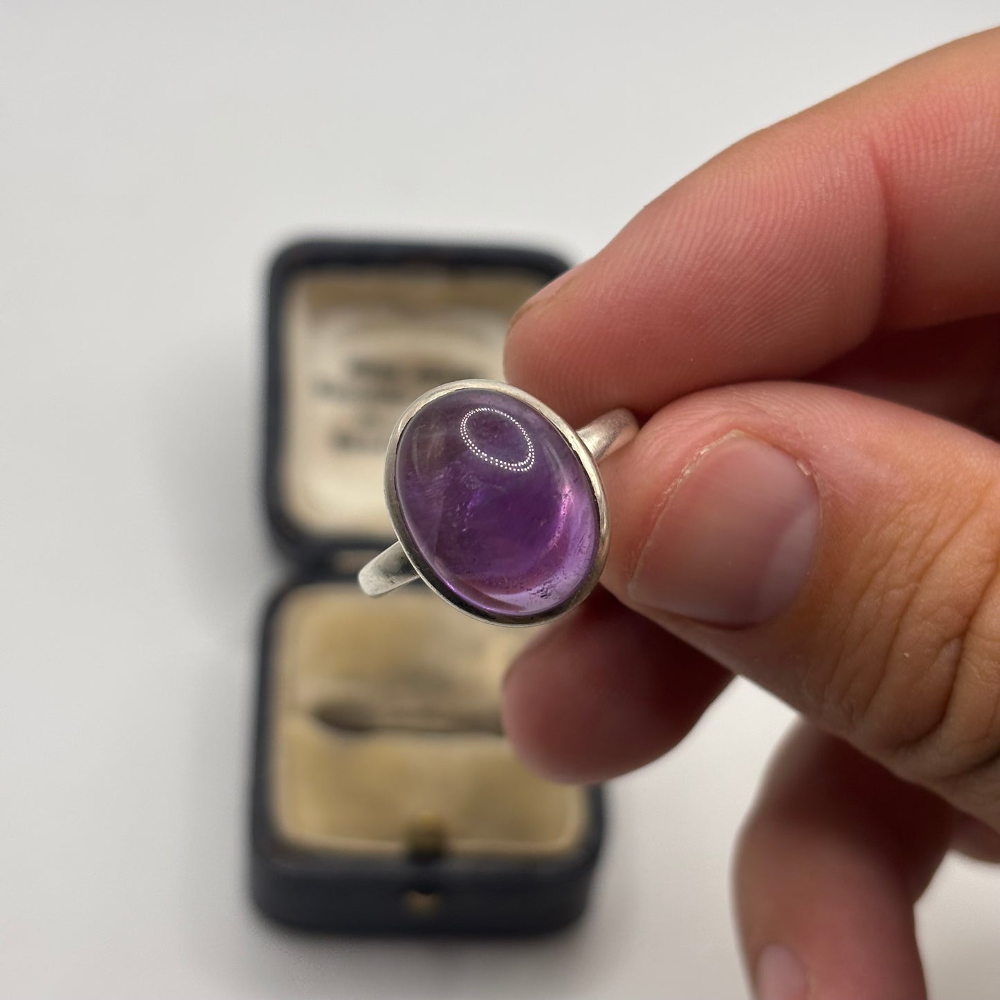 Silver Amethyst Ring (U)