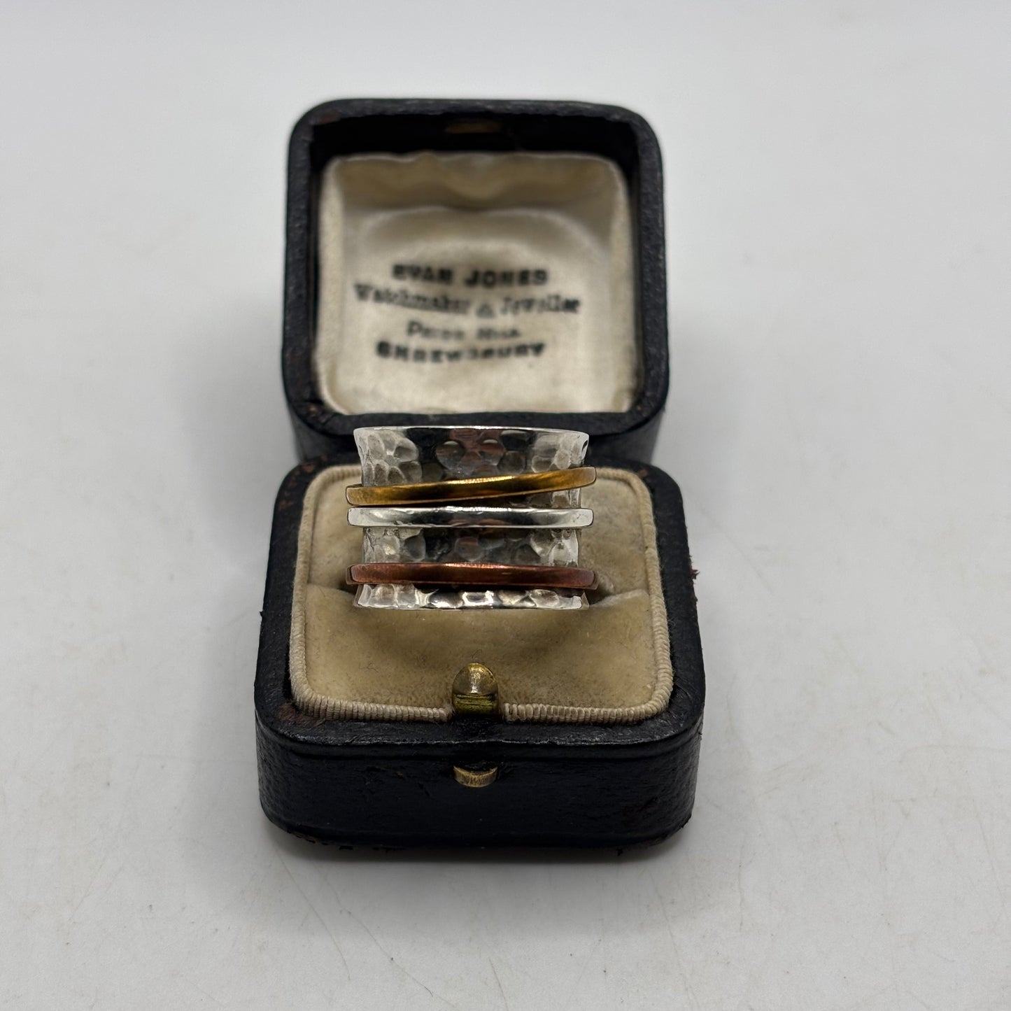 Silver Moonstone Spinner Ring (N)