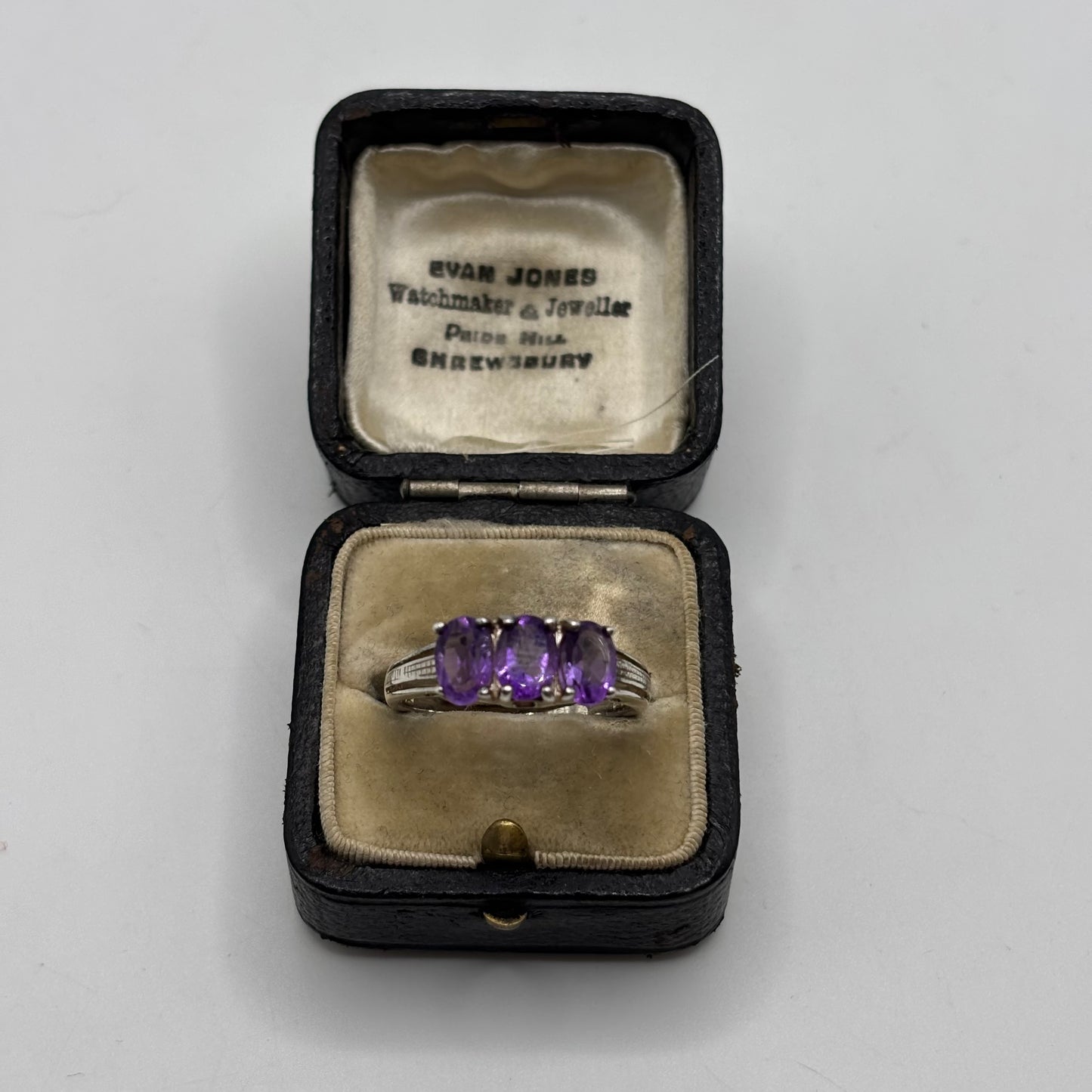 Silver Amethyst Ring (T)