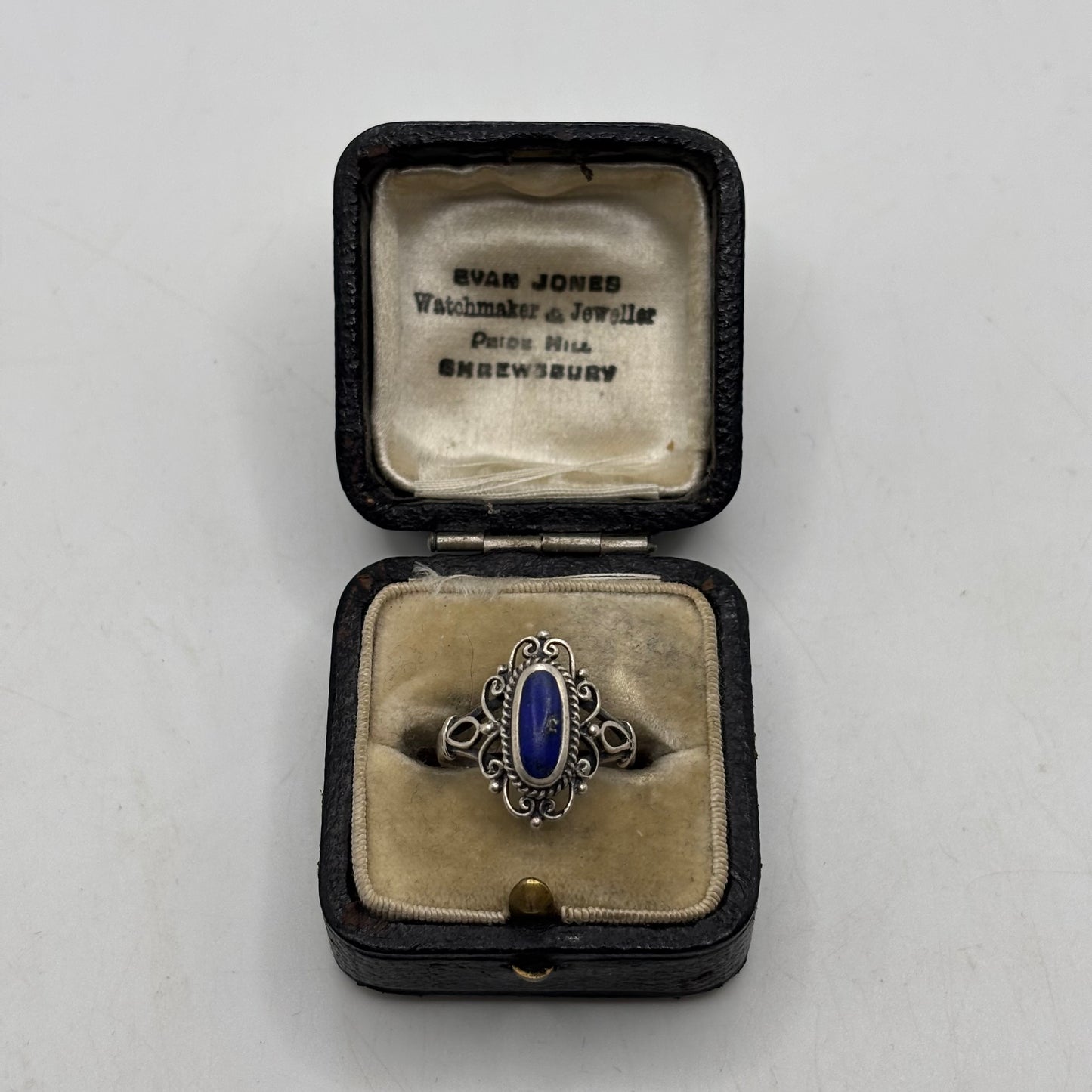 Silver Lapis Ring (L)