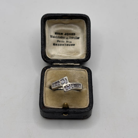 Silver Topaz Band Ring