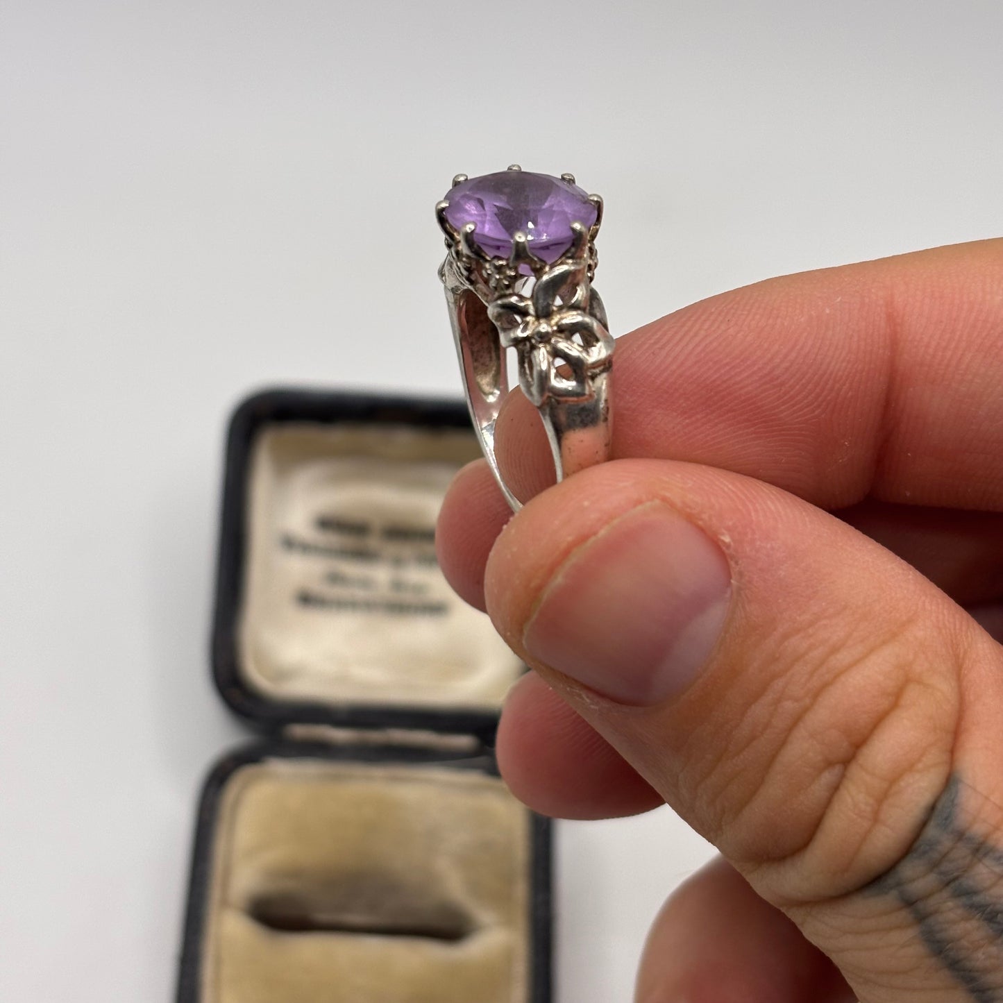 Silver Amethyst Ring