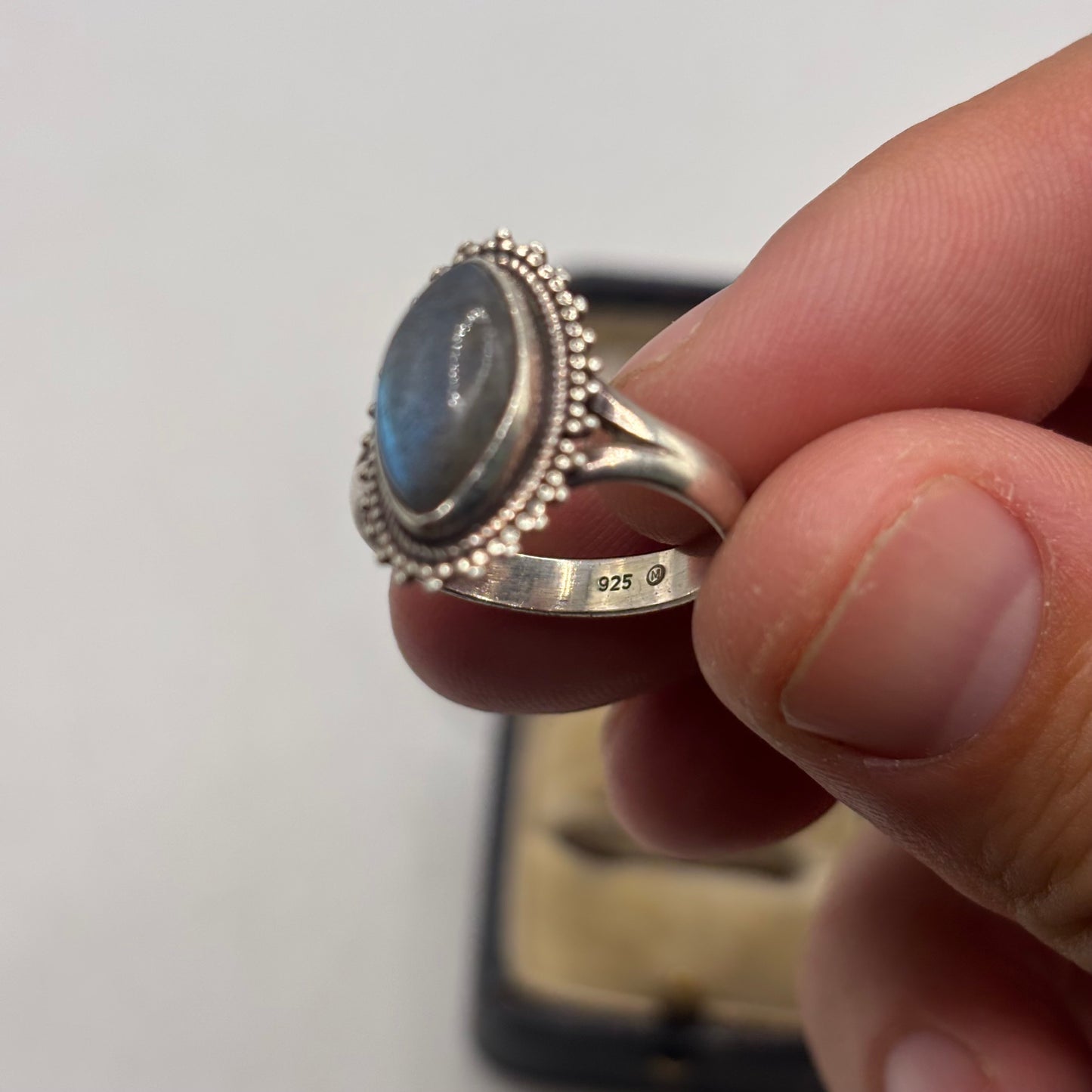 Silver Labradorite Ring (O)