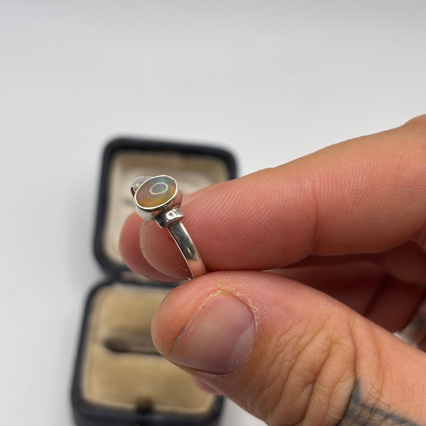 Silver Opal Ring