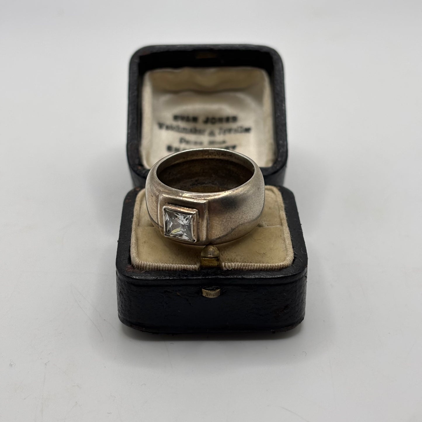 Silver Chunky CZ Ring