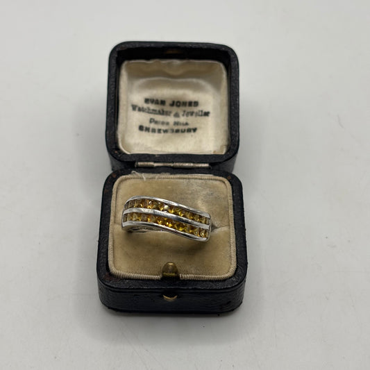 Silver Citrine Ring (O)