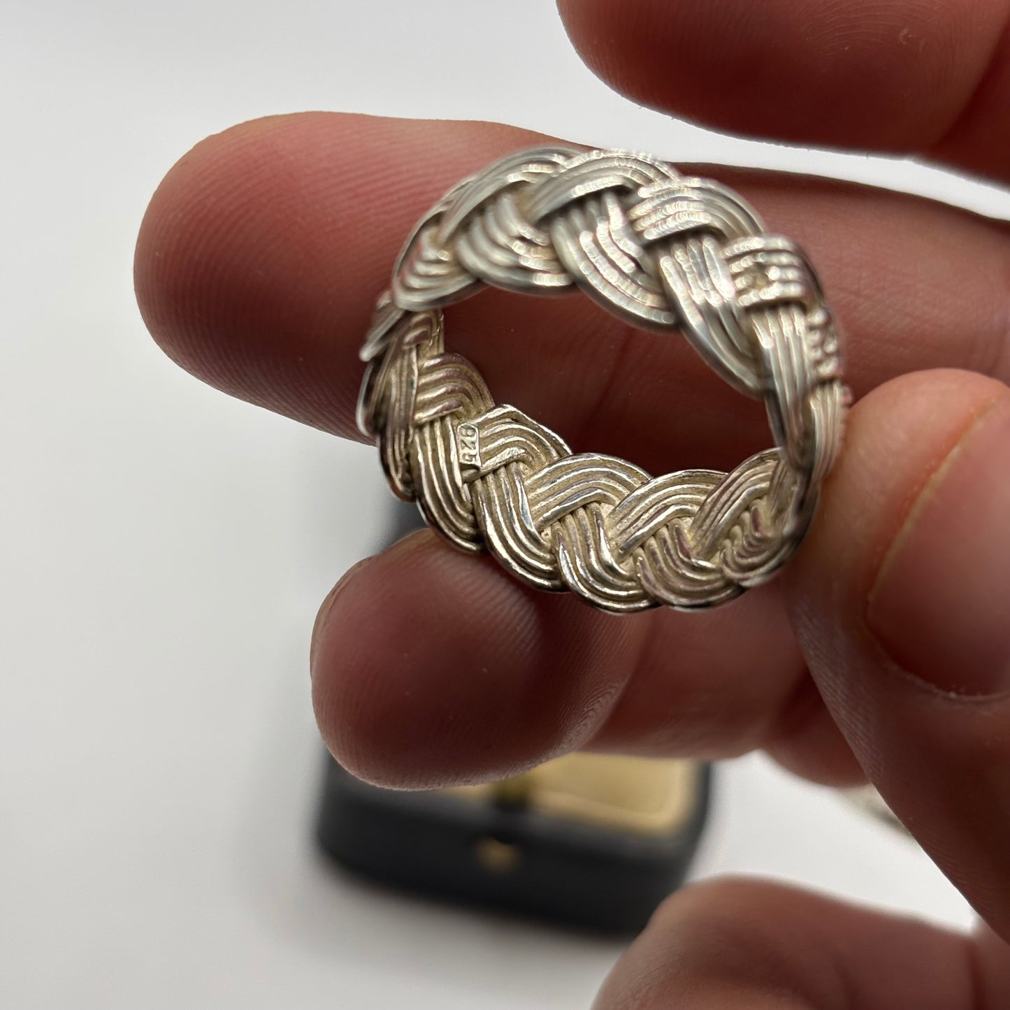 Silver Woven Band Ring (W)