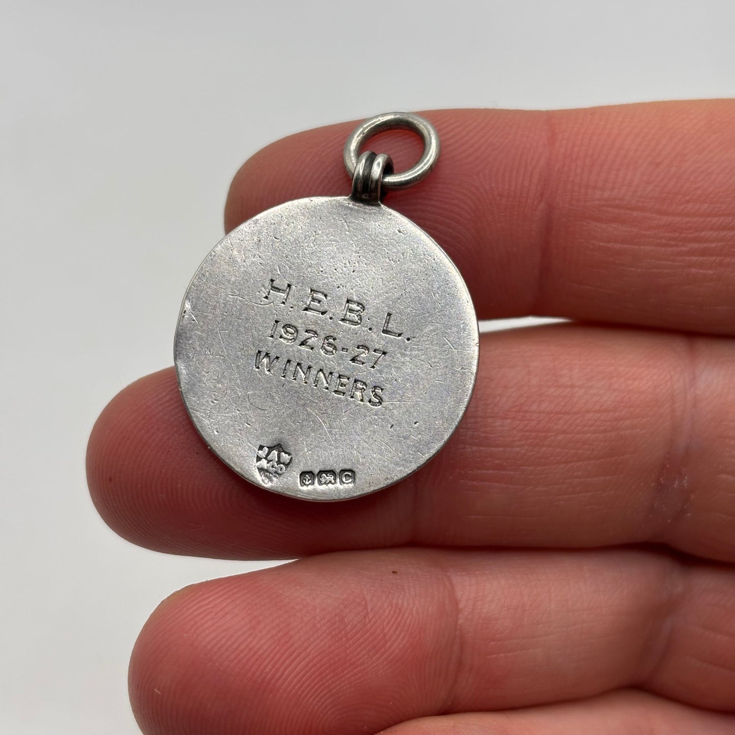 Silver Enamel Medal Pendant