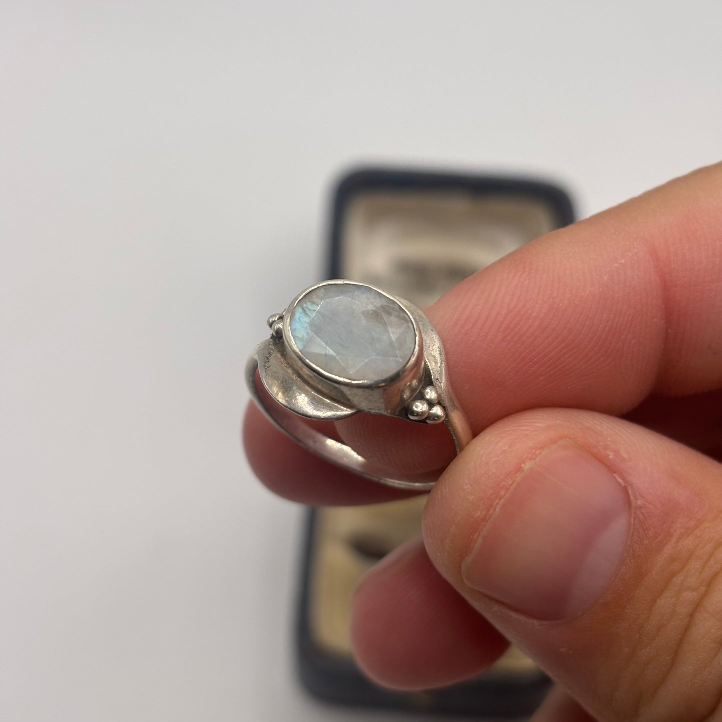 Silver Moonstone Ring (P)