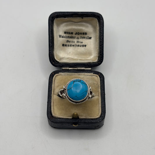 Silver Chunky Turquoise Ring