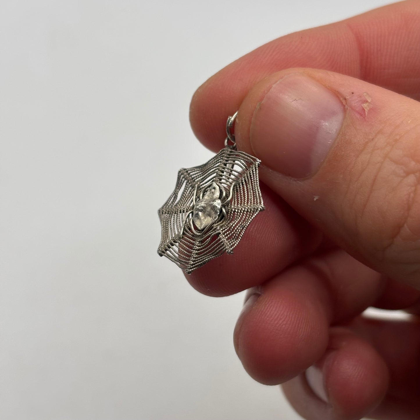 Silver Spider Pendant