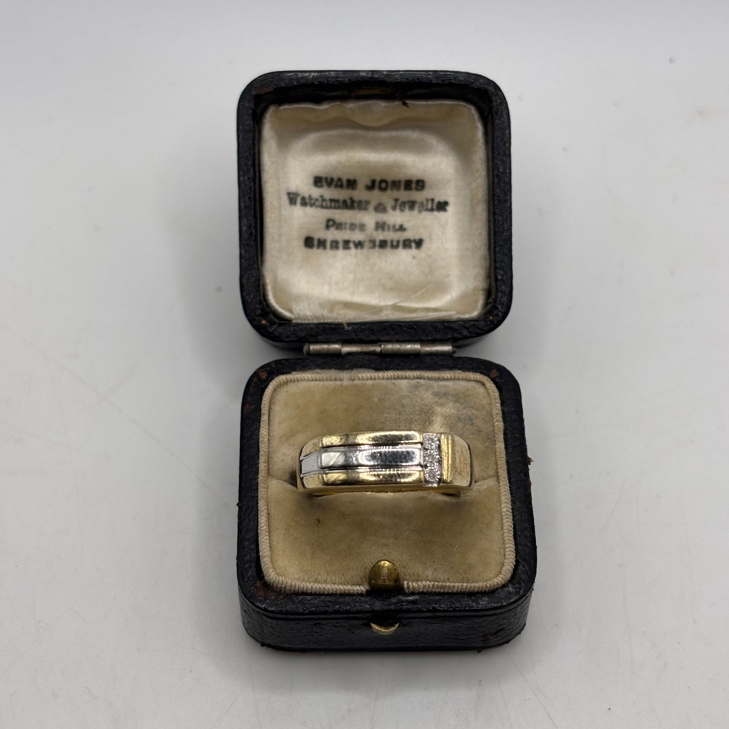 Silver Gold Plated Signet Ring (Q)
