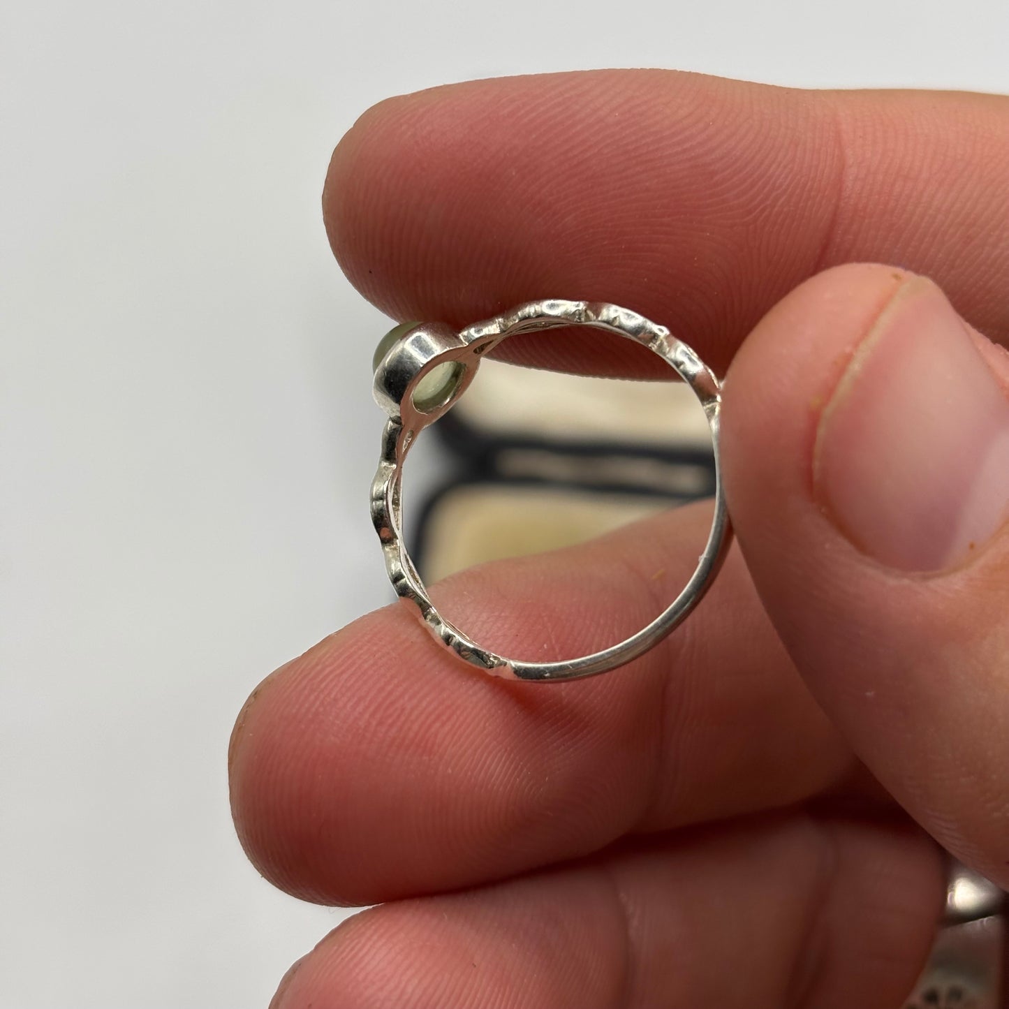Silver Peridot Ring (S)