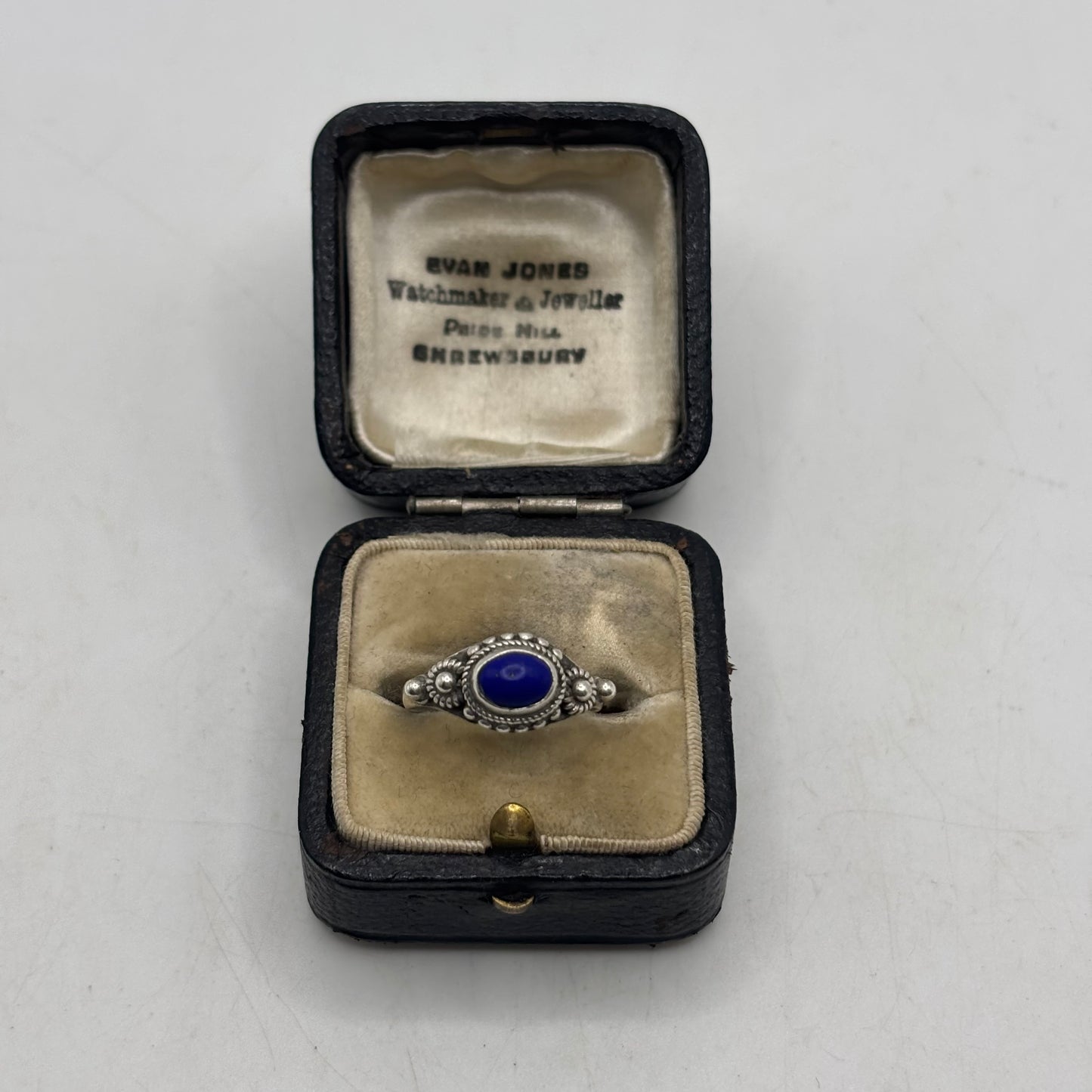 Silver Lapis Ring (L)