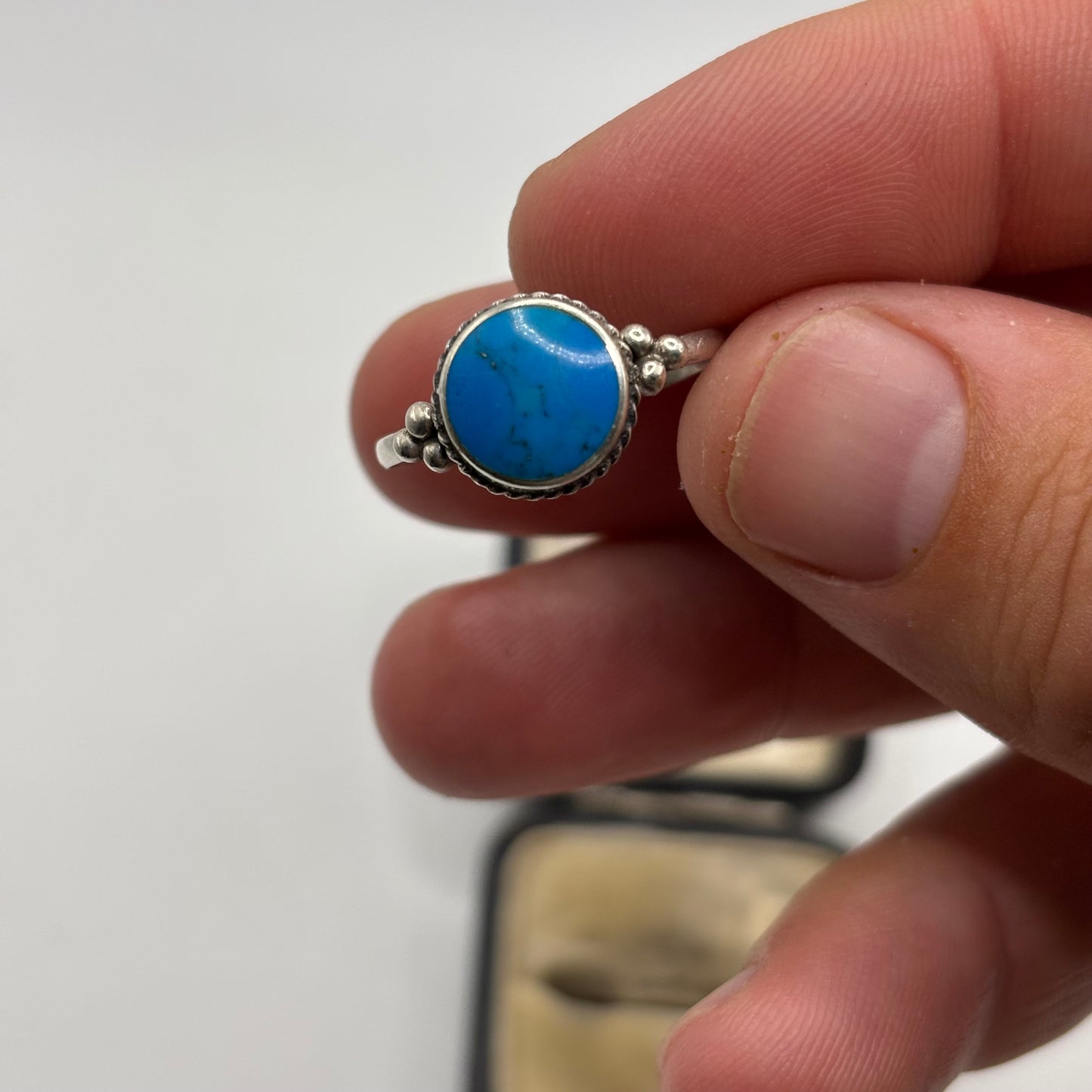 Silver Turquoise Ring (S)