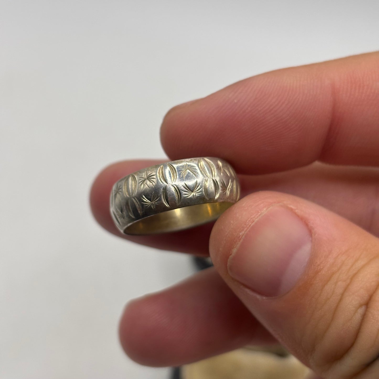 Silver Vintage Band Ring (S)
