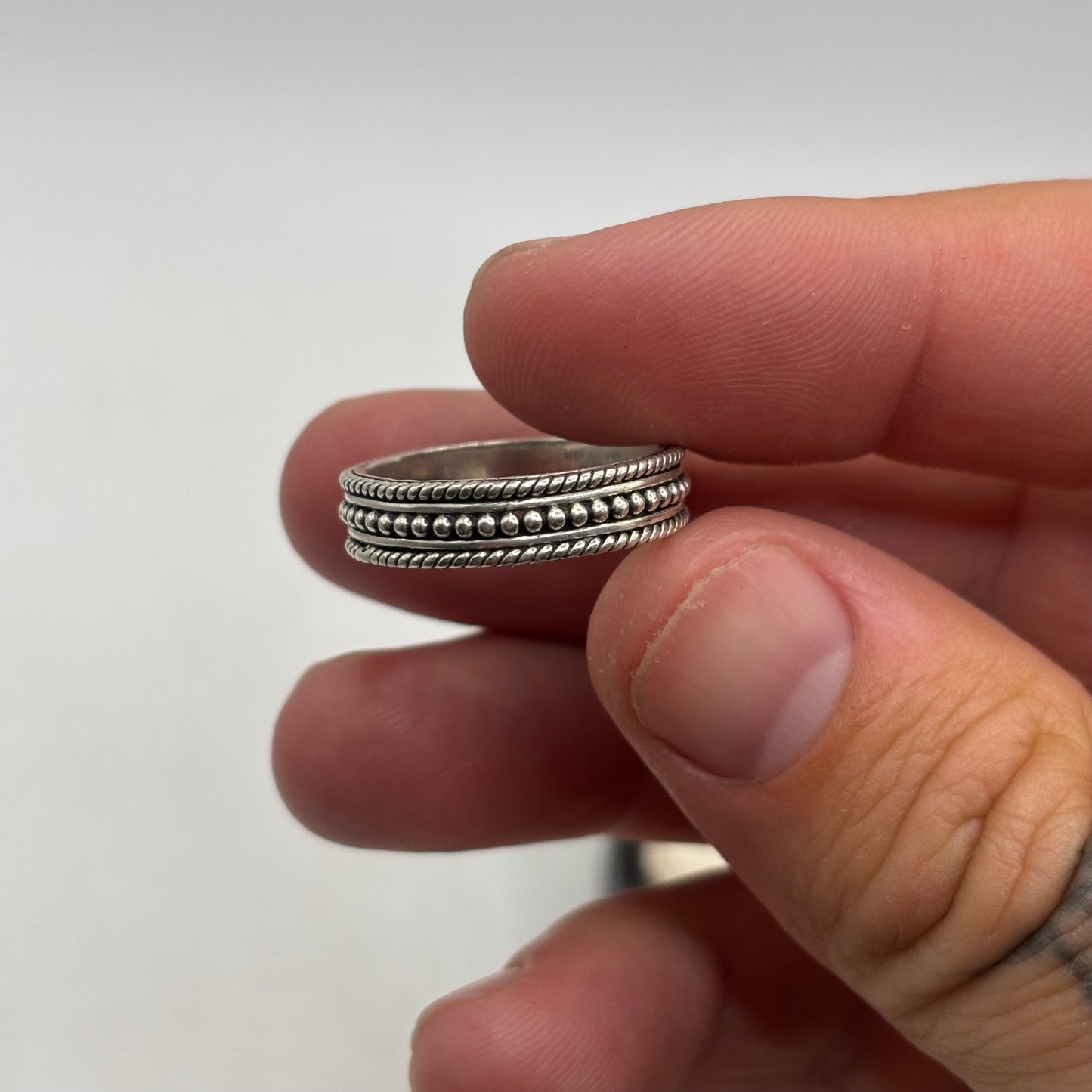 Silver Indian Band Ring (R)