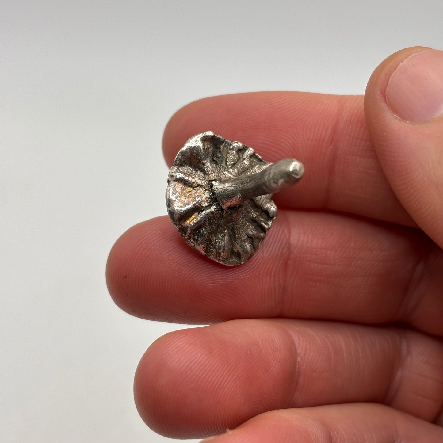 Silver Mushroom Pendant