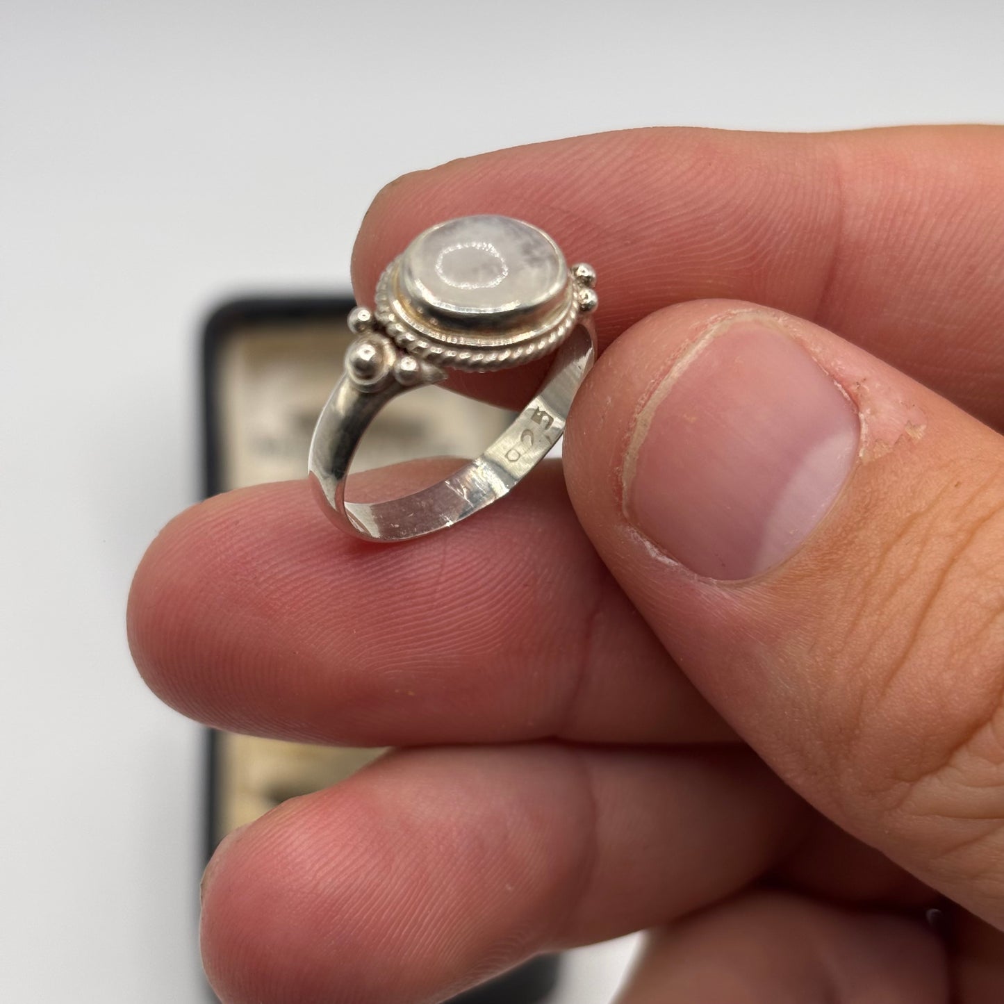 Silver Moonstone Ring (N)