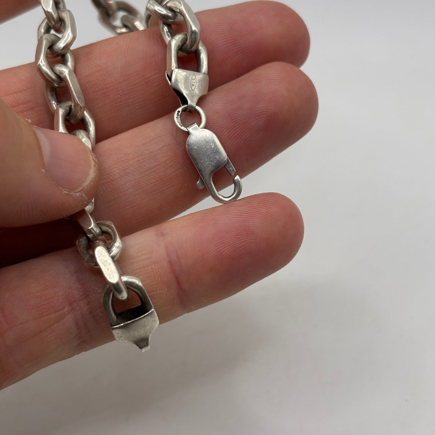 Silver 9” Chain Link Bracelet