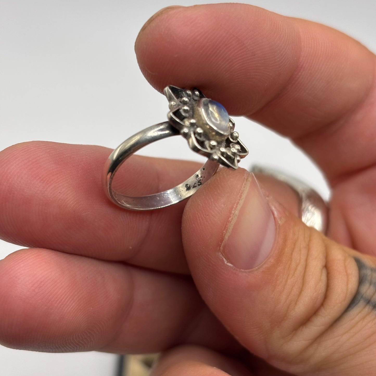 Silver Moonstone Ring (N)