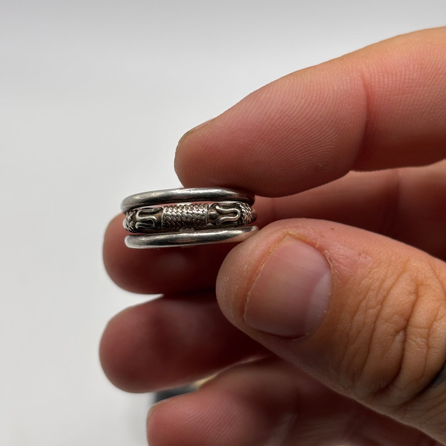 Silver Indian Band Ring (I)