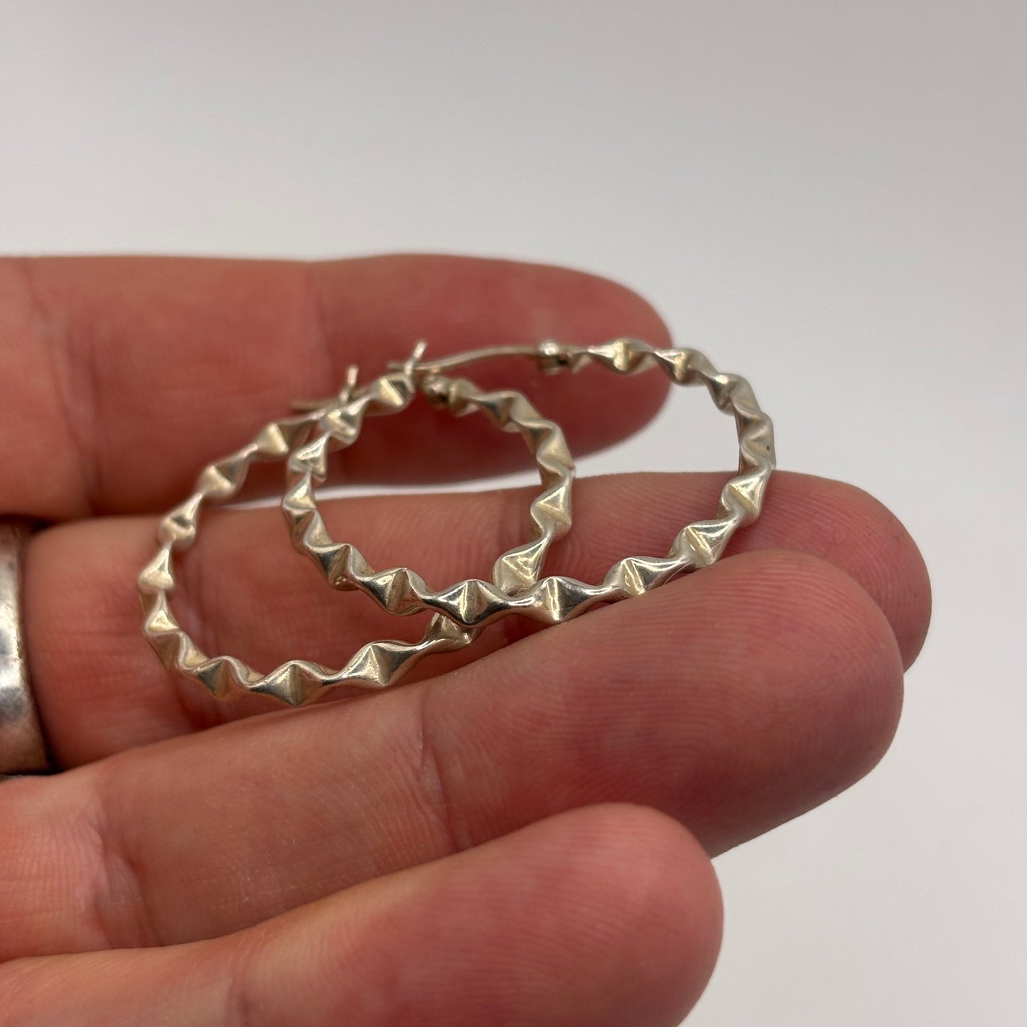 Silver Funky Hoops (35mm)