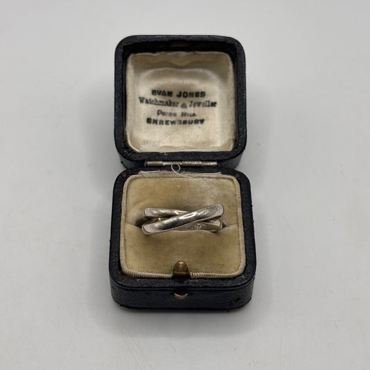 Silver Abstract Band Ring