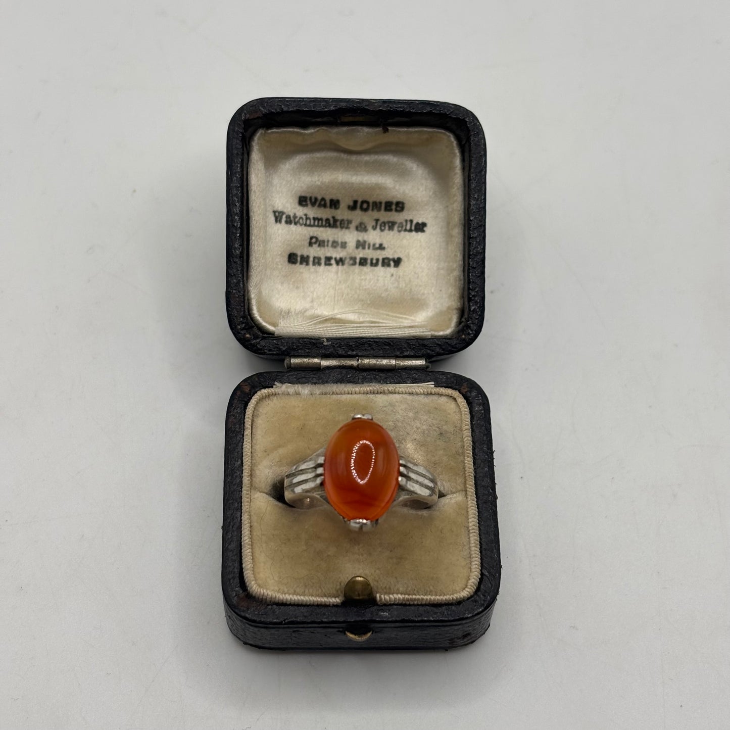 Silver Carnelian Signet Ring