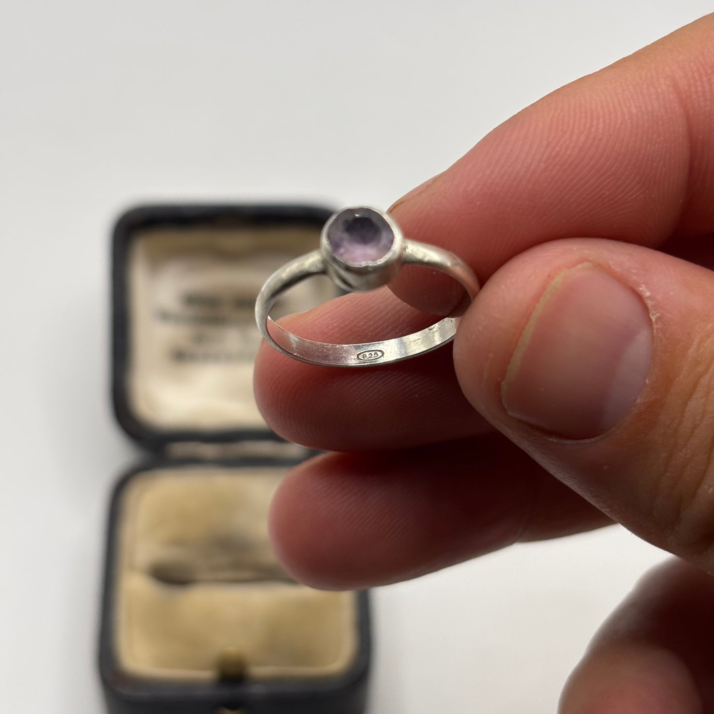 Silver Amethyst Ring (O 1/2)