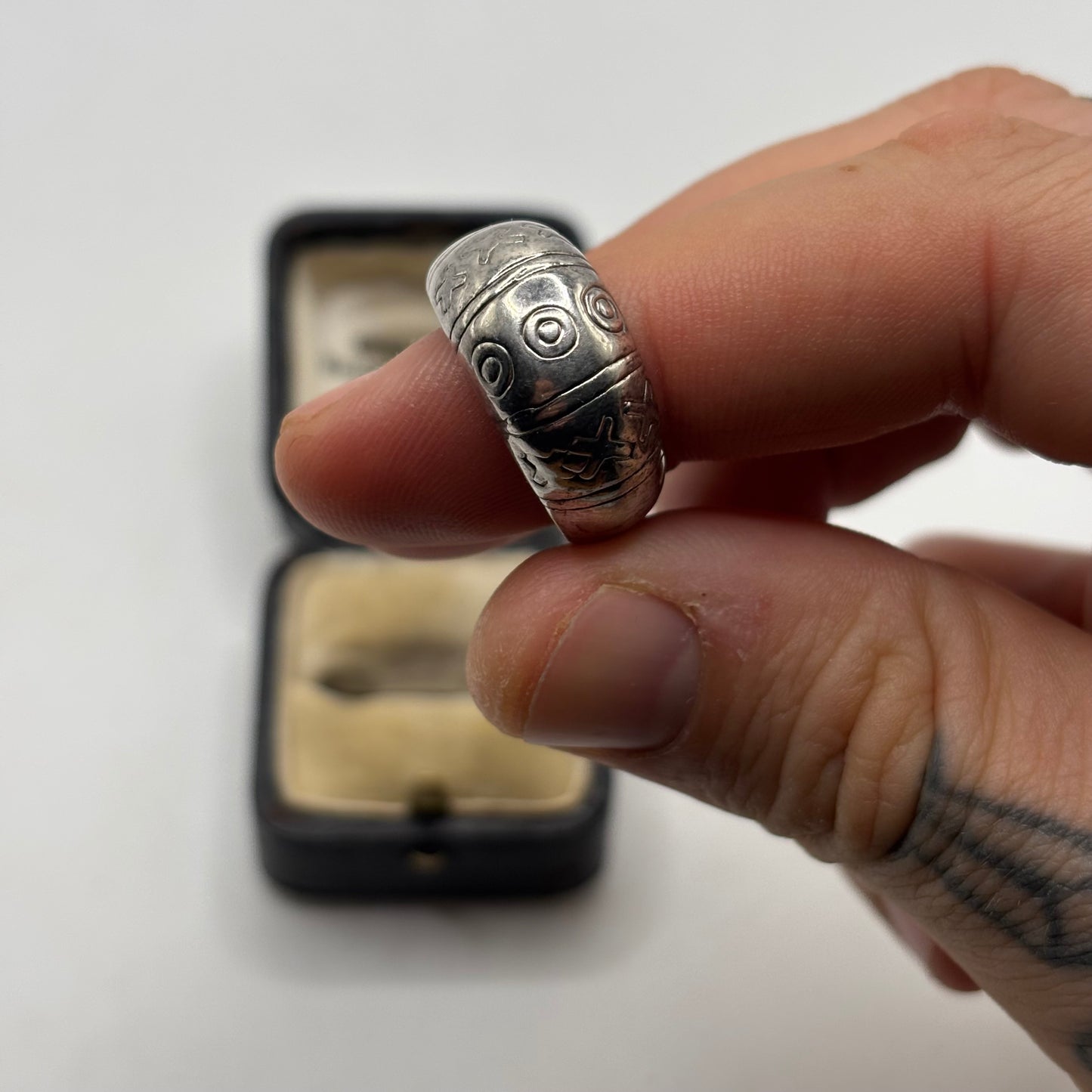 Silver Noughts & Crosses Ring