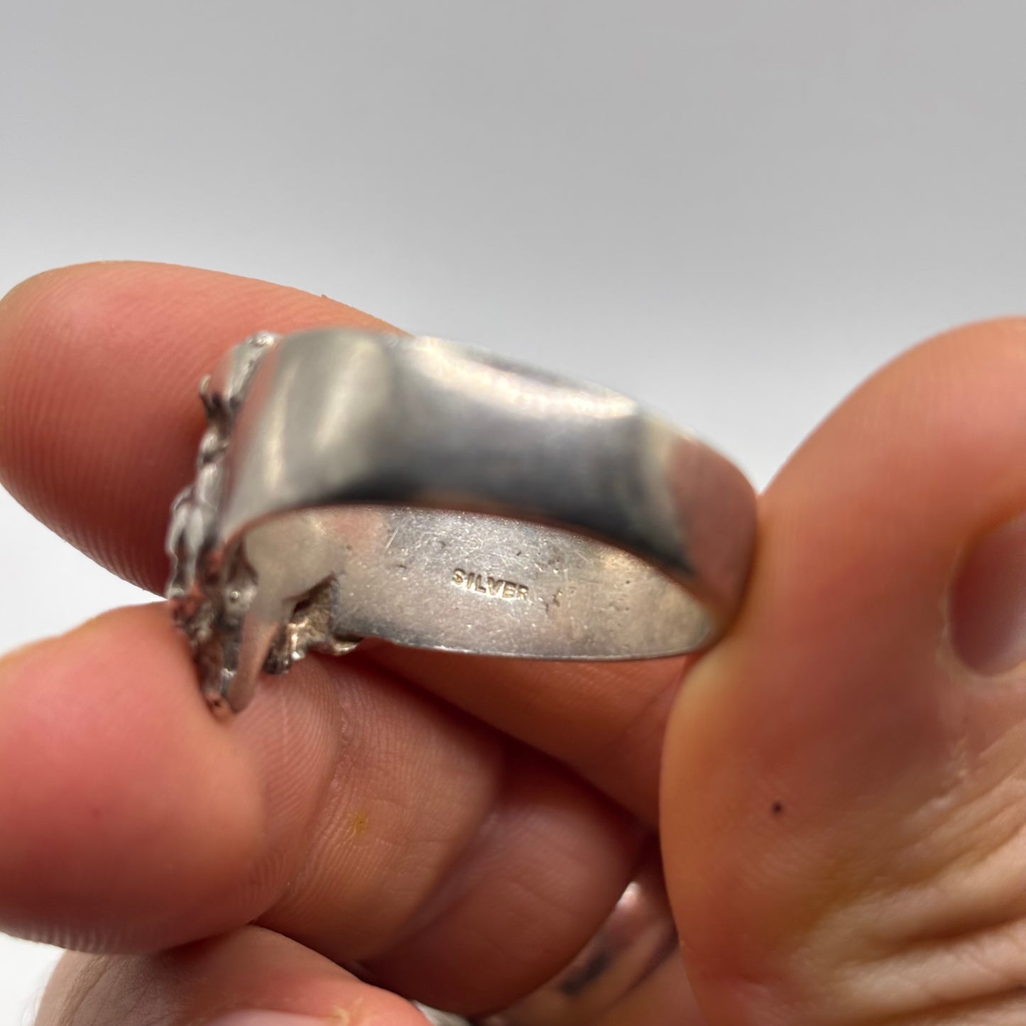Silver Ganesh God Ring