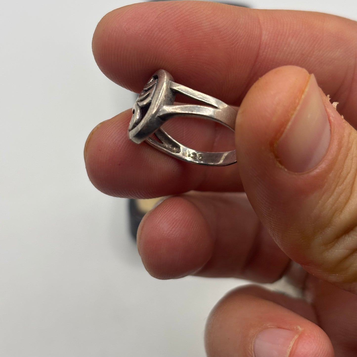 Silver Om Ring