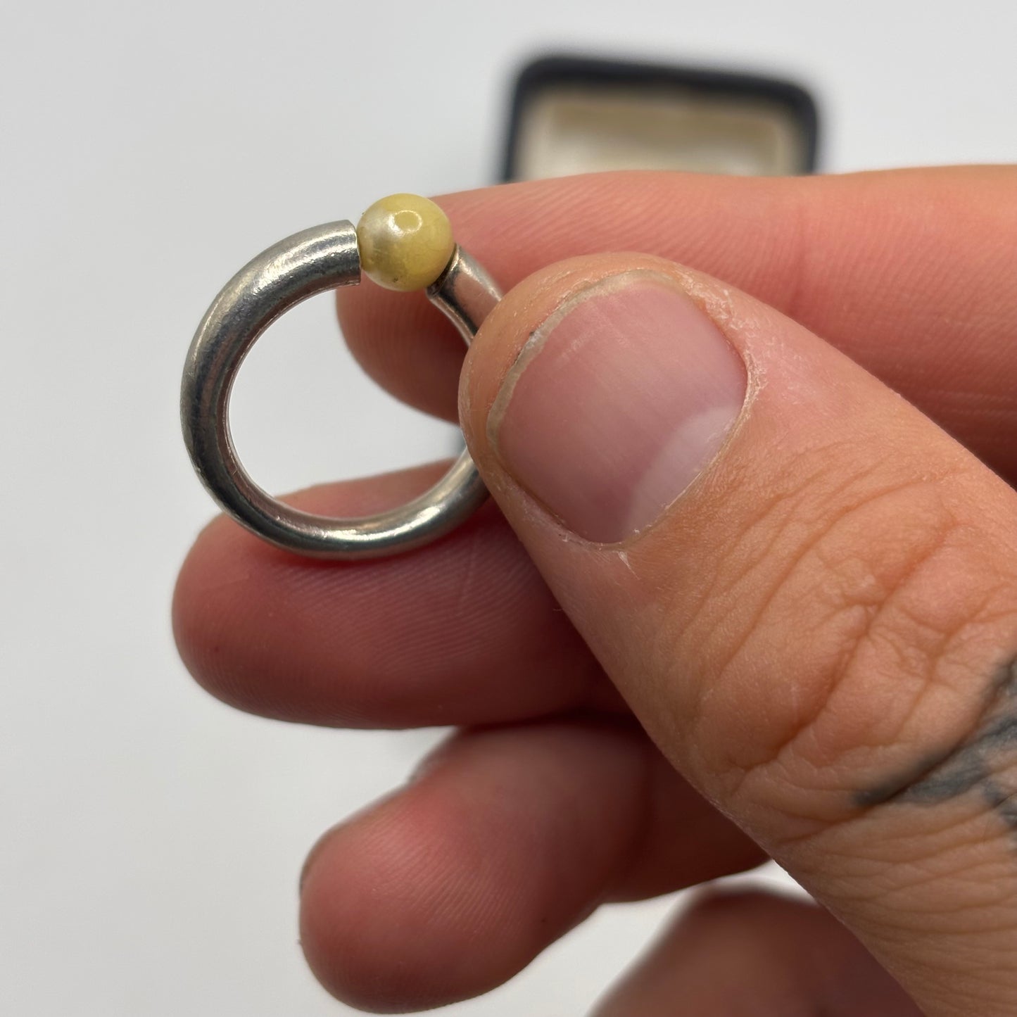 Silver Pearl Ring