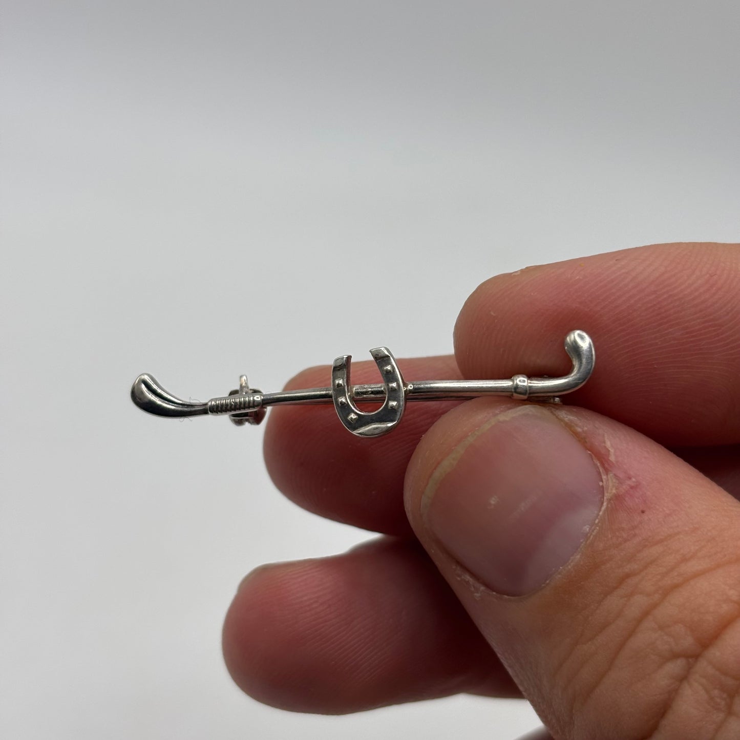 Silver Horse Shoe Brooch