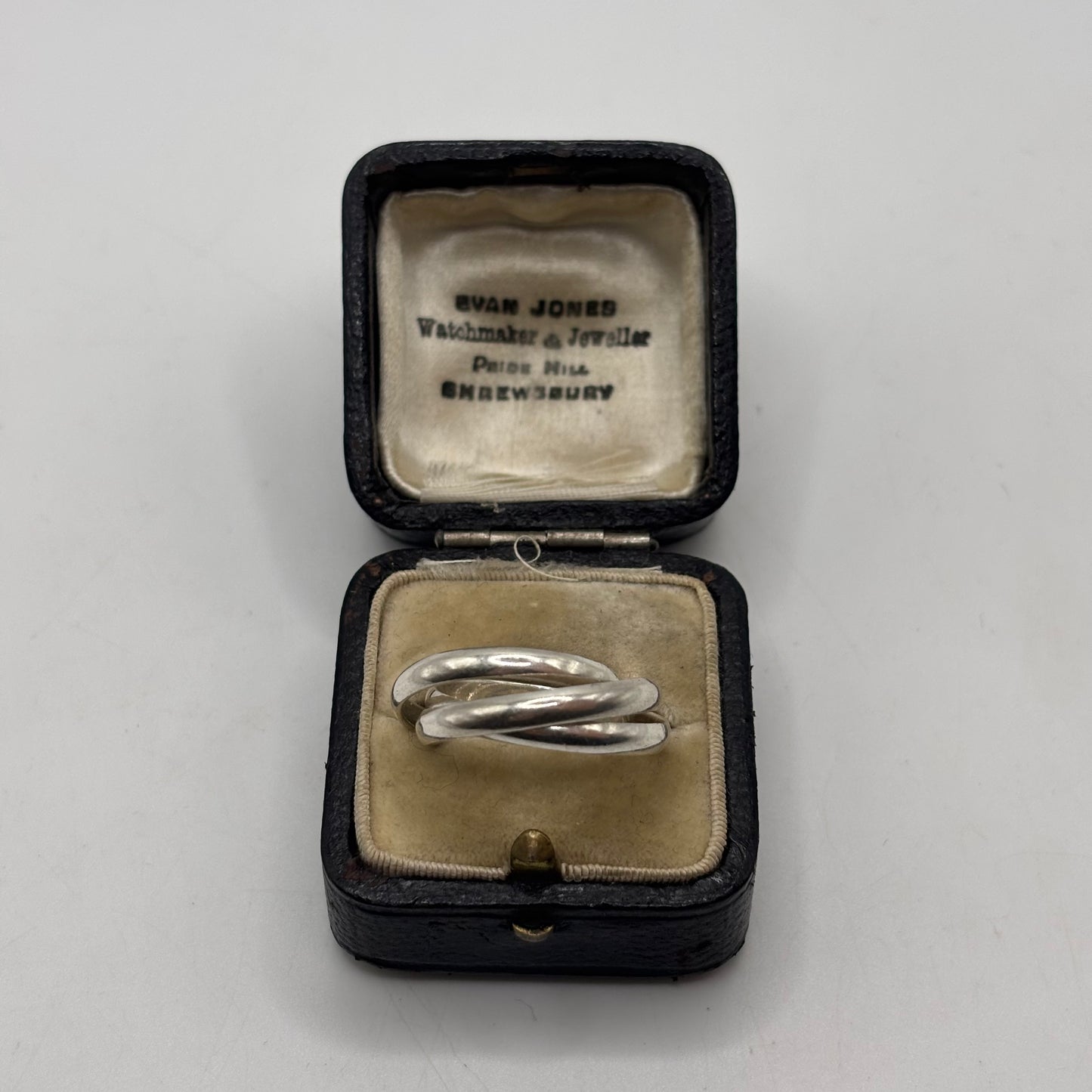 Silver Russian Wedding Band Ring