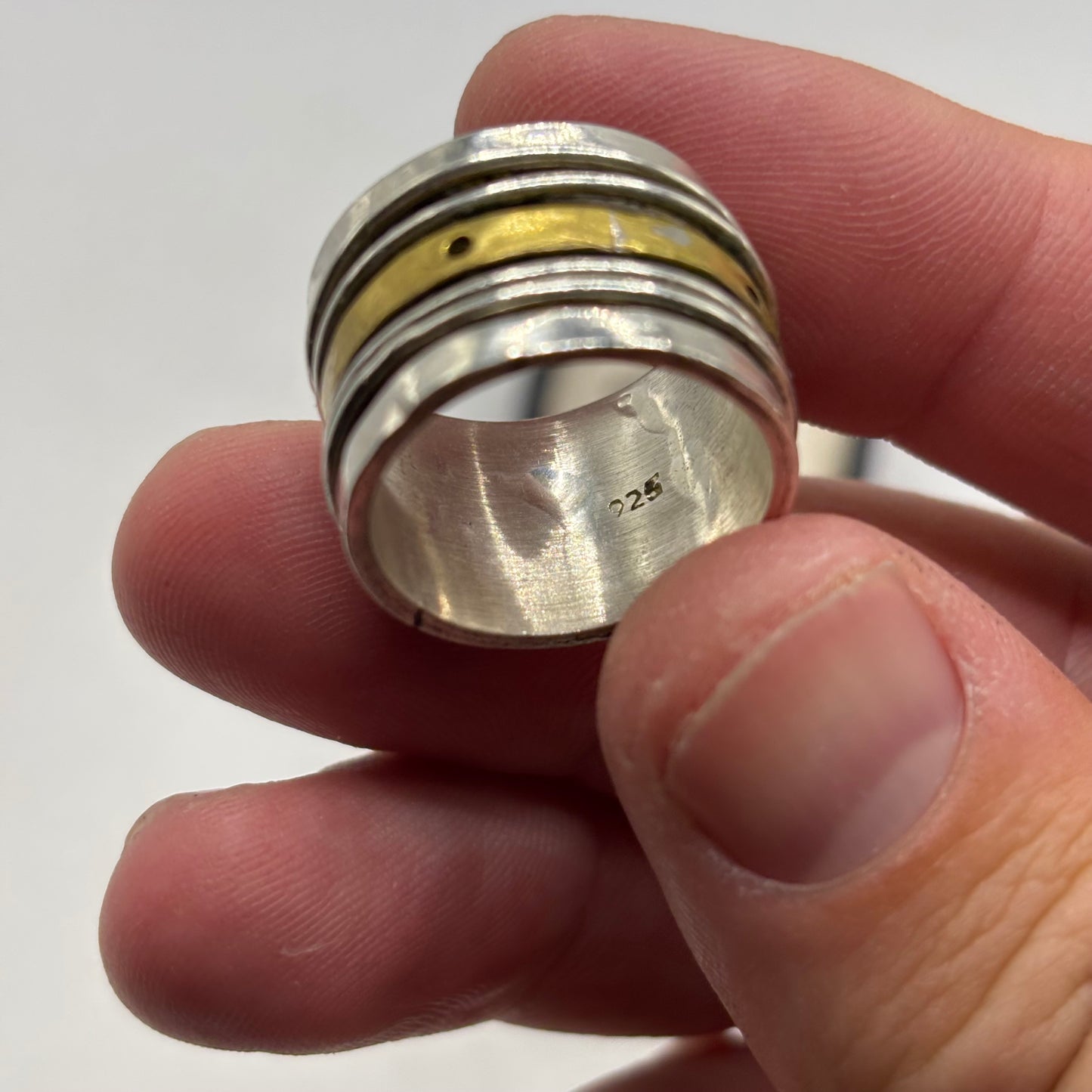 Silver Heavy Spinner Ring (P)