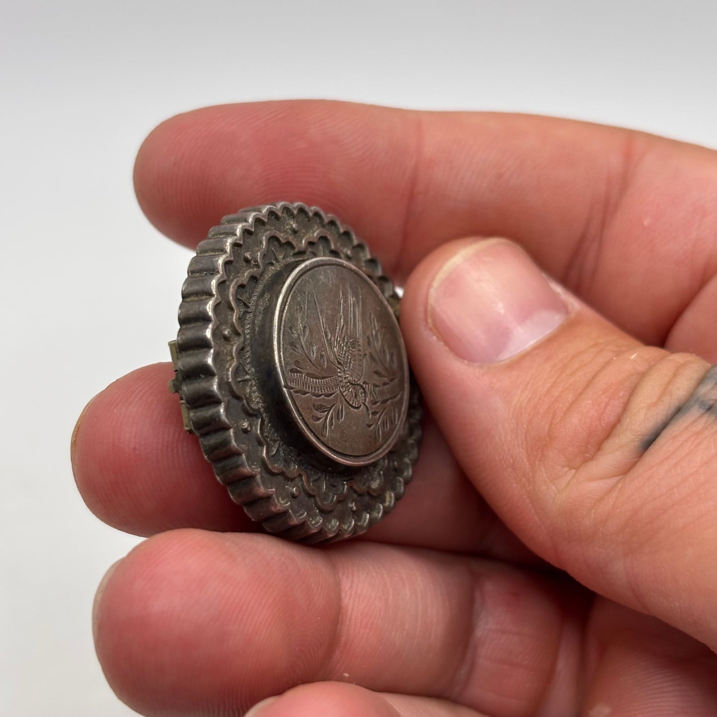 Silver Victorian Brooch