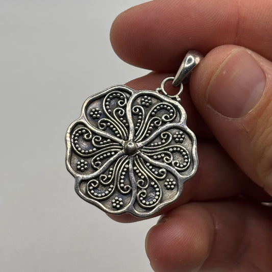 Silver Balinese Pendant