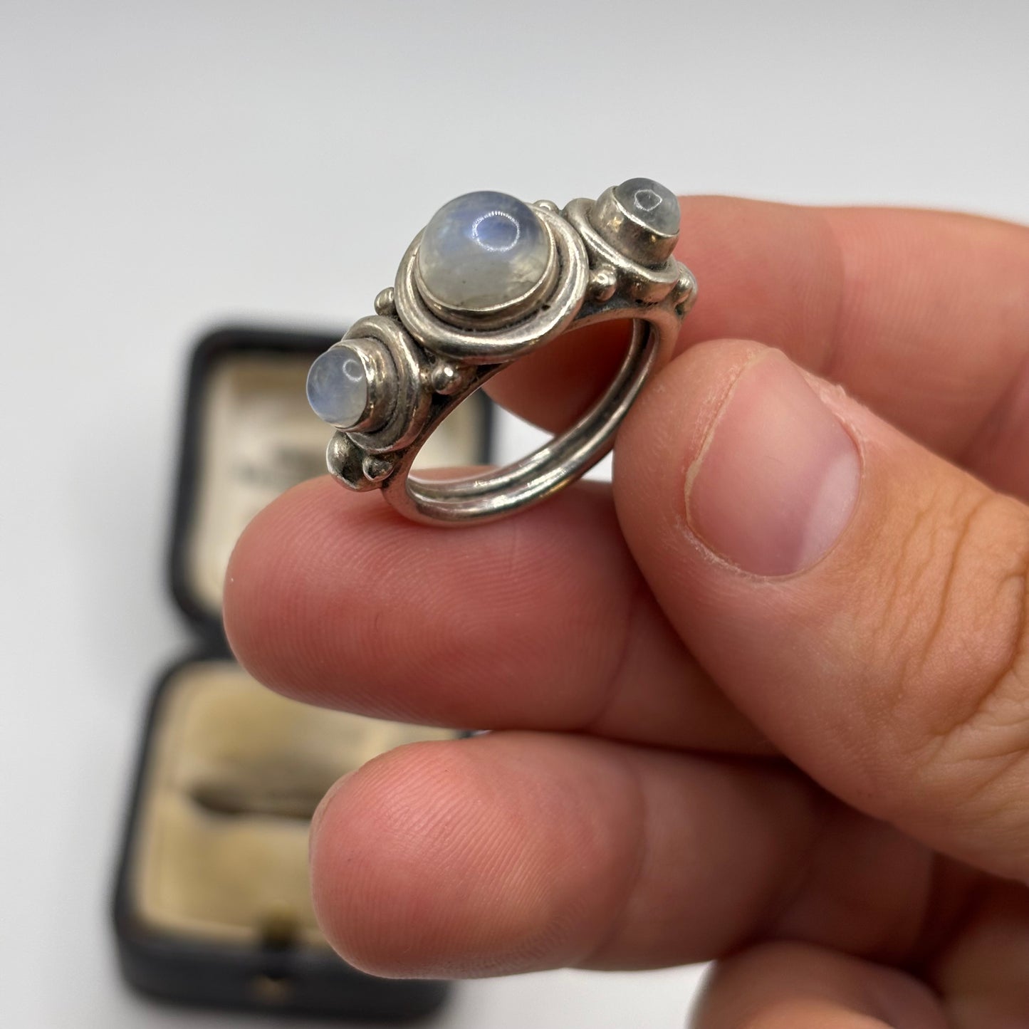 Silver Moonstone Ring (P)