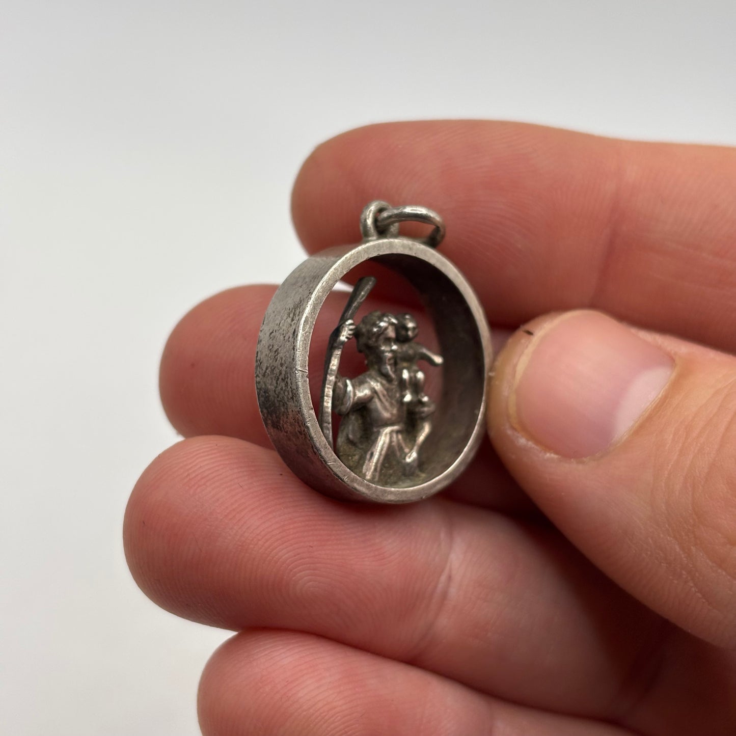 Silver 3D St Christopher Pendant