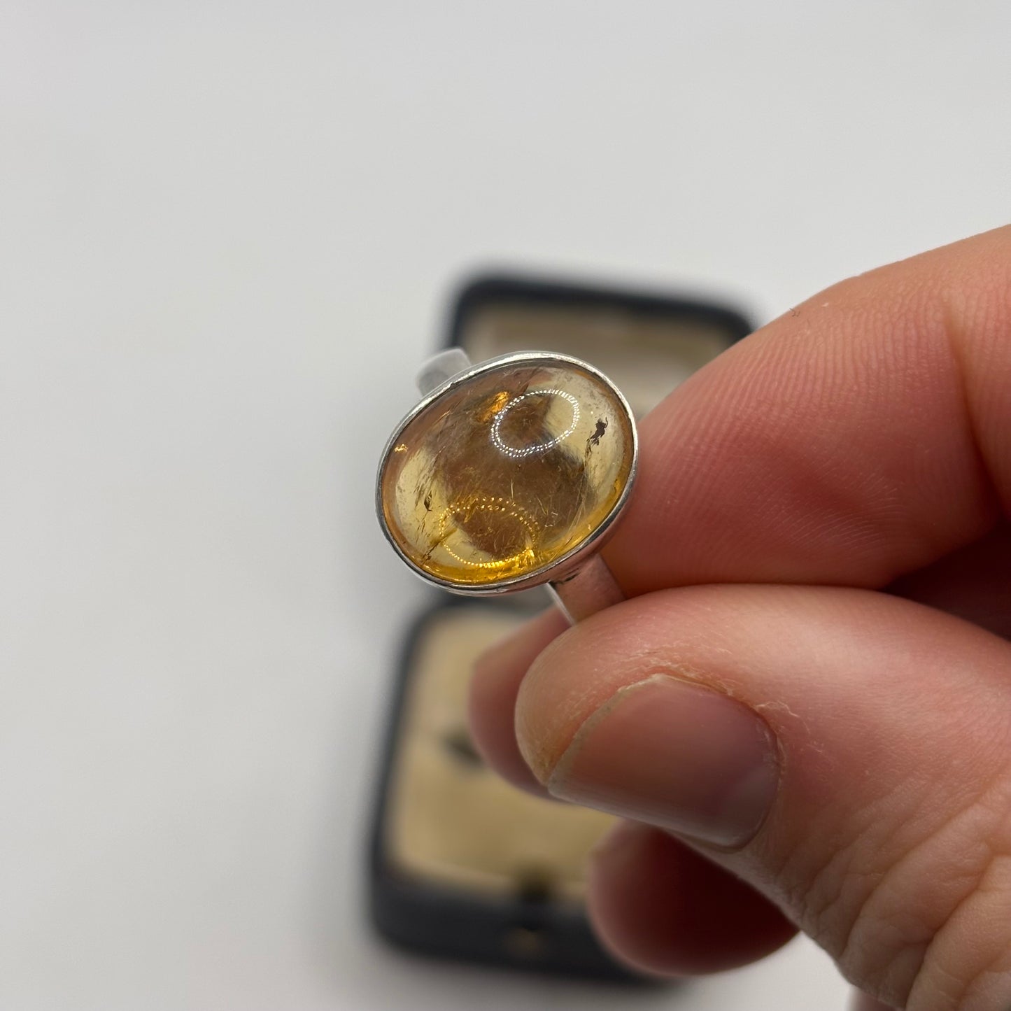 Silver Rutilated Quartz Ring