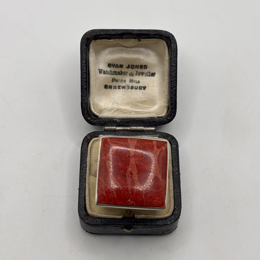 Silver Large Coral Ring