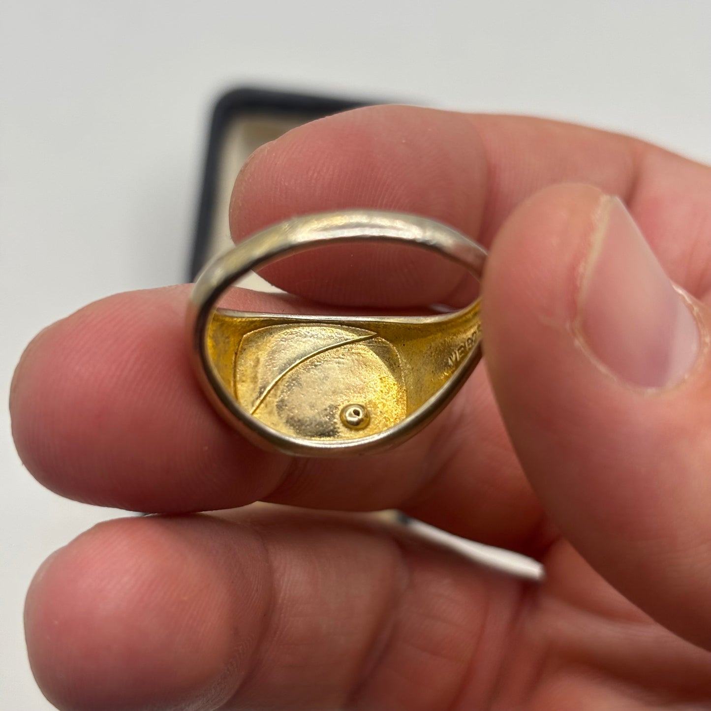 Gold On Silver Signet Ring (S)
