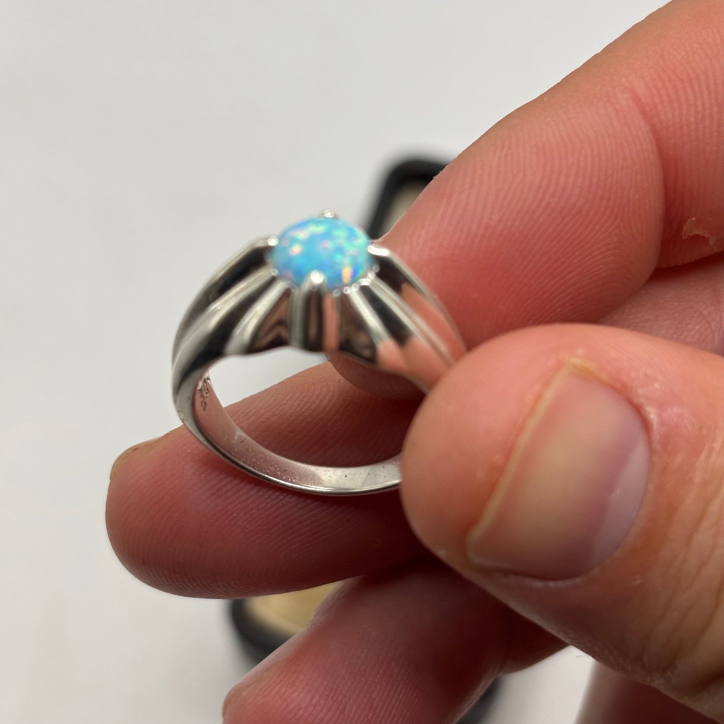 Silver Garnet Ring (P)