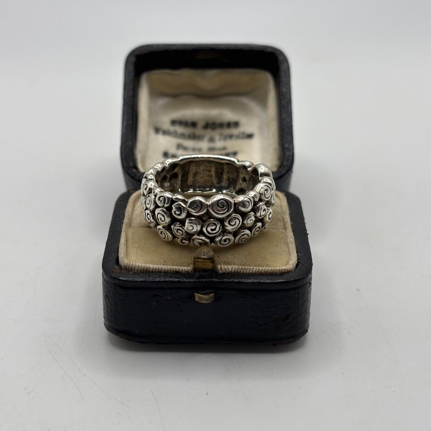 Silver Heavy Swirl Ring