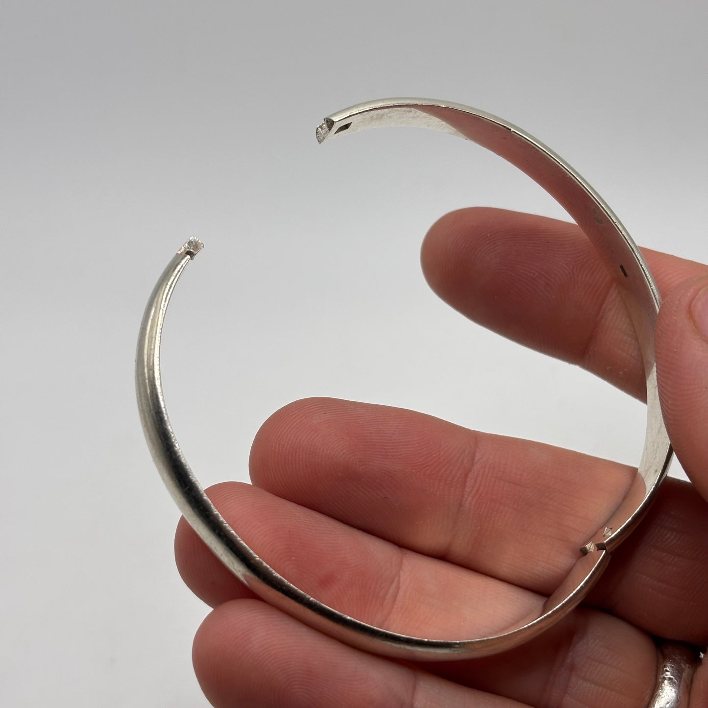 Silver Heavy Bangle